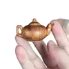 Adorno para Maceta con Mango de Tuya Añeja con Alto Contenido de Aceite, Aroma Dulce y Duradero, Talla en Madera Maciza, Adorno para Maceta con Mango de Superficie Lisa