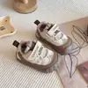 Sapatos Andadores Infantis Primavera e Outono Novo Estilo Coreano Fofos Versáteis Casuais Sapatos Esportivos Bebê Sola Macia Antiderrapante Sapatos para Bebês