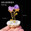 Cuenco de Tesoro de Geoda Marroquí Natural Árbol de Cristal de Amatista Adorno Piedra Cruda de Cristal Decoración Creativa de Escritorio Venta al por Mayor