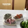 Topstar2023 Nuevo Otoño Zapatos de Lona para Niños Suela Blanda Estilo Coreano Velcro Zapatos de Bebé Dropshipping