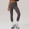 Pantalones de Yoga Ajustados Nuevos hasta el Tobillo Cintura Alta Cadera Secado Rápido Pantalones de Fitness Sin Línea T Ropa Exterior Pantalones Deportivos Casuales