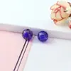 Bola de Areia com Dois Furos Pinhole Acessórios de Contas para Óleo Essencial Joias de Bola de Vidro Material Artesanal Pingente de Colar Contas Soltas Atacado