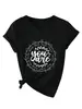 Eres Capaz Fuerte Amazon Ebay Sitio Independiente Estilo Casual Camiseta de Manga Corta con Cuello en V para Mujer