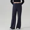 Pantalones Rectos Sueltos de Talla Grande para Mujer Otoño 2026, Pantalones Casuales Adelgazantes de Cintura Alta de Pierna Ancha, Pantalones Deportivos