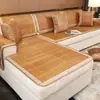 Nuevo Estilo Chino Verano Alfombrilla Fresca Cojín de Sofá Una Pieza Sensación Fresca Antideslizante 2026 Modelo Nuevo Tela de Funda para Cojín de Asiento de Sofá de Palisandro