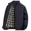 Chaqueta impermeable, cortavientos y a prueba de golpes para hombre, modelo nuevo primavera/otoño 2026 para mediana edad y personas mayores, abrigo casual de negocios con cuello alto para hombre