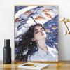 Época de verano pintura al óleo digital DIY acrílico relleno pintado a mano ilustración hecha a mano departamento de descompresión pintura al óleo