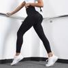 Ropa de Yoga Sin Costuras Transfronteriza, Ropa de Fitness, Secado Rápido para Deportes al Aire Libre, Pantalones de Yoga Elevadores de Glúteos Color Durazno, Amazon de Cintura Alta