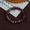 Pulseira de Cerâmica Jingdezhen, Presente Estilo Chinês Tradicional, Feita à Mão, Fresca e Versátil para Meninas, Nova Pulseira de Corda de Cerâmica Estilo Chinês