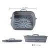 Amazon Freidora de Aire Plegable Molde de Silicona para Hornear Resistente a Altas Temperaturas Bandeja Cuadrada Tapete para Barbacoa Fácil de Limpiar y Personalizar