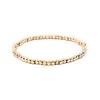 Pulseira Elástica de Miçangas de Cristal Facetado Europeia e Americana Miyuki para Mulheres Cobre Dourado Cotovelo Pulseira de Contas Acrílicas