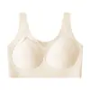 Base Líquida Sem Costura Roupa Íntima Feminina Niacinamida 10A Antibacteriano Com Bojo Fixo Sem Aro Push-up Sutiã Costas Bonitas Menina