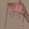 Colar com Pingente de Flor em Tecido com Contas de Pérola, Moderno, Delicado, Doce, Corrente para Clavícula, Acessórios Frescos e Versáteis Atacado