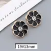 Botón de camisa de metal de alta calidad, botón de diamante, botón superior para cárdigan de moda para mujer, botón decorativo de aceite, venta al por mayor