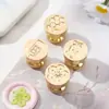 Selo de lacre de fogo diâmetro 1,5 cm mini selo latão original grão de cera de lacre de fogo selo de gravação atacado personalizado
