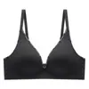 Conjunto de Sujetador Inalámbrico sin Costuras de una Sola Pieza para Mujer, Push-Up para Busto Pequeño, Soporte Lateral, Anticaída, Ligero y Transpirable