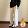 Pantalones casuales rectos para hombre en stock, nuevos pantalones deportivos de color liso de moda para exteriores de otoño para hombre