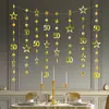 Decoración de fondo para fiesta de cumpleaños de producto nuevo transfronteriza para 16, 18, 30 años, números de estrella coloridos, suministros de pancarta de cumpleaños