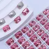 Jia Xiaoya K9 Brillante 8*10 Octagonal Flor de Hielo Corte Punta Inferior Transparente Blanqueador Lujo Ligero Gama Alta Uñas Portátiles Accesorios