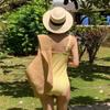 Nuevo Traje de Baño para Mujer de Alta Gama con Estampado de Cuadros, Lazo, Pura Tentación, Bikini de una Pieza, Traje de Baño de Cuadros para Pecho Pequeño