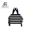 2023 Amazon Venta Caliente Transfronteriza Bolso Tejido para Mujer Color de Contraste Compartimento Único Diseño de Borla Temperamento Almacenamiento Bolso de Punto