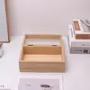 Caja de Regalo Rectangular de Bambú y Madera con Tapa Transparente para Té de Hojas de Bambú Caja de Almacenamiento Caja de Almacenamiento Tapa Cielo y Tierra