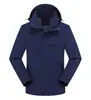 Chaqueta con capucha de una sola capa para ocio al aire libre, desmontable, unisex, con logo estampado, adecuada para ocio al aire libre y montañismo