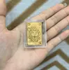 Pegatina para Teléfono Móvil de Oro Puro 999 2 Mg Dios de la Riqueza Caqui Ruyi Talismán de Paz para Atraer Riqueza y Hacerse Rico Regalo Popular Fabricante Venta al por Mayor