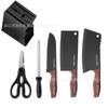 Juego de cuchillos de acero inoxidable Yangjiang para el hogar, utensilios de cocina multifuncionales, cuchillo de cocina, cuchillo para huesos, afilador, cuchillo de chef