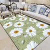 Nueva Alfombra de Piso de Terciopelo de Cristal Estilo Chino Patrón Floral Resistente a Manchas Resistente al Desgaste Fácil de Limpiar Sala de Estar Mesa de Café Lateral Venta Directa de Fábrica Alfombra de Piso