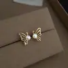 Pendientes Pequeños Minimalistas con Circonita Microincrustada de Personalidad Nicho, Elegantes y Sofisticados, Fuente de Suministro de Joyería Boutique, Fábrica de Pendientes