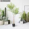Simulación de Planta Verde Planta en Maceta Bambú Nantian Grande Planta Verde Falsa Decoración Suave Árbol Falso Árbol de Simulación Decoración de Piso para Sala de Estar Adornos