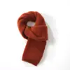 Cachecol Masculino/Feminino de Cashmere de Fio Duplo Cor Sólida Cachecol de Casal Simples Alta Qualidade Outono e Inverno Novo Estilo Mulheres
