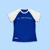 Estação Europeia Exportação Estilosa Retrô Rua Estilo Europeu e Americano Camiseta Feminina Bordada com Letra Cropped Sexy Sexy Outer