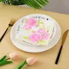 Loja de Guardanapos Estampados com Flores de Rosa Transfronteiriços Restaurante Posicionamento Lenço Facial Doméstico Sem Perfume Flexível Denso Guardanapo