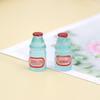 Adornos tridimensionales creativos luminosos transparentes para botellas pequeñas, llavero DIY para botella de bebida, colgante para bolso, joyería colgante