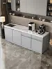 Mostrador de Barra de Agua Gabinete Integrado Despensa de Oficina Barra de Bar Contra la Pared Fregadero de Mármol de Empresa Mesa de Centro Sala de Estar