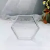 Caja Pequeña Transparente Nueva con Tapa de Forma Especial Caja de Almacenamiento a Prueba de Polvo para Joyería Uñas Dulces Medicamentos Caja de Plástico