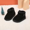 Zapatos para Bebé Niños Color Sólido Combinan con Todo Botas de Nieve Niñas Invierno Niño Pequeño Forrado de Vellón Botas para Niños Estilo Coreano para Niños