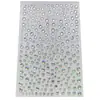 Transfronterizo 325 Piezas Cielo Estrellado Autoadhesivas Ojo de Diamante Maquillaje Rhinestones en Forma de Lágrima para Esquinas de los Ojos, Pegatinas para Cejas, Pegatinas Faciales, Pegatinas de Rhinestone Acrílico
