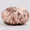 Gorro de ducha casero de doble capa para mujer, con protección para los oídos, impermeable, evita que el cabello se moje durante la ducha, engrosado para una mejor protección del cabello y reutilizable