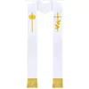 Túnica de Cruz de Padre Disfraz de Halloween Sacerdote Medieval Sacerdote Vampiro Atuendo de Cosplay