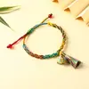 Pulsera tejida a mano con cuerda colorida multicapa del Festival del Bote del Dragón, Hilo de cinco colores, Cuerda roja para hombres y mujeres, Estilo adulto, Accesorio de mano del Festival de Mayo