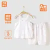 Roupa Fina de Verão para Recém-Nascido 2025 Macacão de Algodão Puro Seda Ecológica Ha Yi Fibra de Bambu Roupa de Rastejar