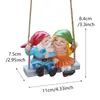 Novo Produto da Amazon: Ornamento de Balanço para Casal de Anões para Árvores de Jardim e Pátio, Decoração de Estátua de Gnomo, Artesanato em Resina