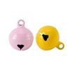 Campana de pintura para hornear de 14 mm, color caramelo, llavero DIY, accesorios, colgante, campana de color de una palabra, campana redonda pequeña para mascotas