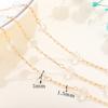 Cobre banhado a ouro 14K real geométrico em forma de contas branco puro redondo pérola cadeia diy pulseira colar hairpin tassel bead cadeia
