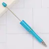 Canetas Goo Criativas em Estoque Atacado DIY Fio de Contas Fofo Canetas Esferográficas Canetas de Contas Galvanizadas Eletroplateadas UV Canetas de Contas Gradiente de Três Cores