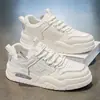 Zapatos de Verano para Hombre Estilo Nuevo Transpirables Tenis Blancos para Estudiantes Varones Modernos Versátiles Suela Gruesa Deportivos Casuales Zapatos de Papá