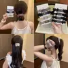 Elástico de Cabelo de Malha com Strass Simples e Elegante para Mulheres 2025 Novo Versátil Cordão de Cabelo Alta Elasticidade Elástico de Rabo de Cavalo Elástico de Cabelo